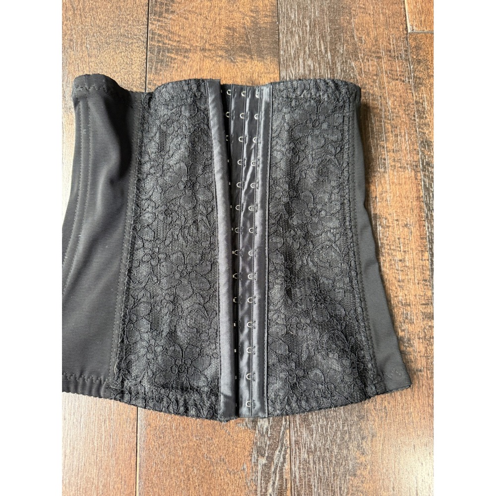 Colrovie Black Lace Waist Corset Cincher XS NWT club edgy goth dark romance